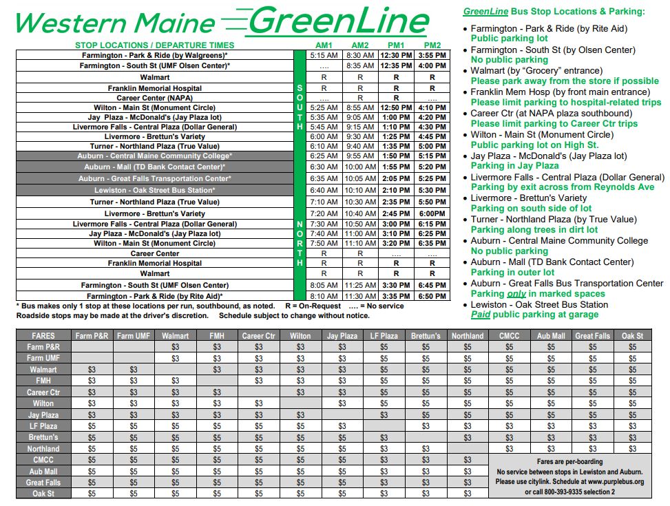 GreenLine | Western Maine Transportation Services